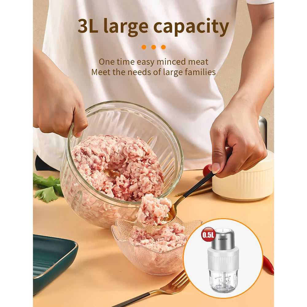π§ Electric Meat Grinder & Juicer β 800W Multi-Function Food Processor for Home Use