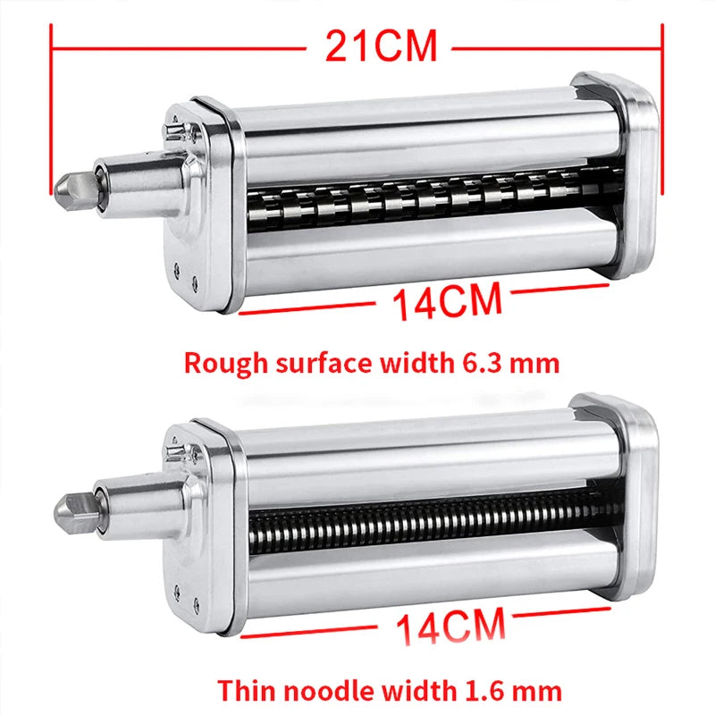 🍝 Pasta Roller & Cutter Set for KitchenAid – Spaghetti & Fettuccine Attachment Kit