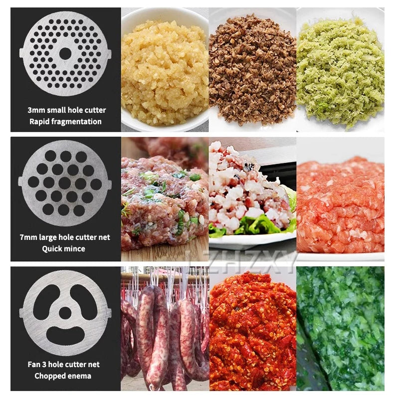 🥩 Electric Meat & Food Grinder – 300W Stainless Steel Multi-Function Kitchen Processor