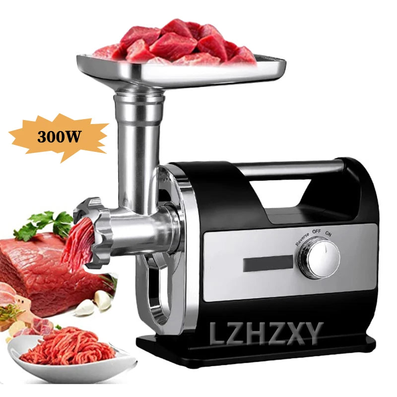 🥩 Electric Meat & Food Grinder – 300W Stainless Steel Multi-Function Kitchen Processor
